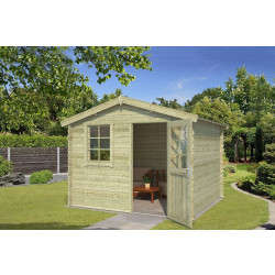 Outdoor Life Products | Tuinhuis Nina 275 x 230 | Geïmpregneerd | Olijfgroen